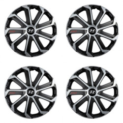 Puklice pre Hyundai 14 Evo black&silver