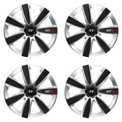 Puklice pre Hyundai 14 GTX CARBON silver/black