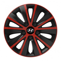 Puklice pre Hyundai 14 RAPIDE red and black