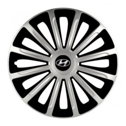 Puklice pre Hyundai 15 TREND silver and black