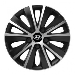 Puklice pre Hyundai 15 RAPIDE silver and black