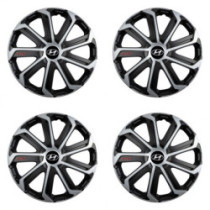 Puklice pre Hyundai 16 Evo black&silver