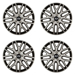 Puklice pre Hyundai 16 Dakar NC silver and black