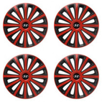 Puklice pre Hyundai 16 TREND red and black