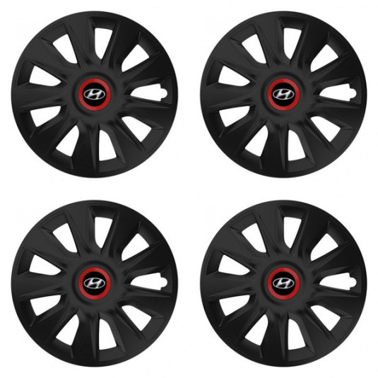 Puklice pre Hyundai 16 STRATOS RR black