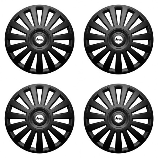 Puklice pre Jeep 14 Luxury black