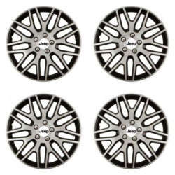 Puklice pre Jeep 14 Dakar NC silver and black