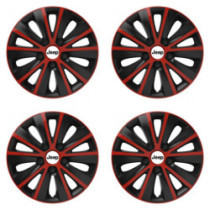 Puklice pre Jeep 14 RAPIDE red and black