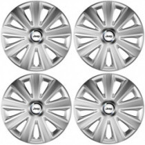 Puklice pre Jeep 15 Aviator carbon silver