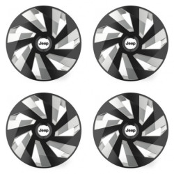 Puklice pre Jeep 15 Vector RC black and silver