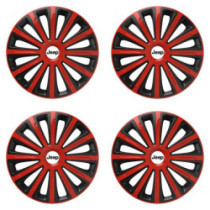 Puklice pre Jeep 15 TREND red and black