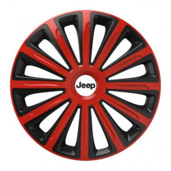 Puklice pre Jeep 15 TREND red and black