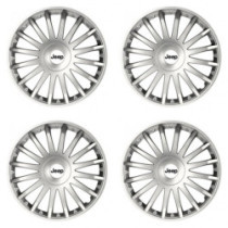 Puklice pre Jeep 15 CRYSTAL silver