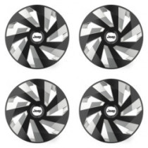 Puklice pre Jeep 16 Vector RC black and silver