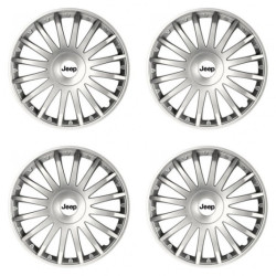 Puklice pre Jeep 16 CRYSTAL silver