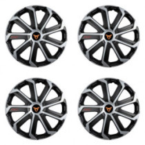 Puklice pre Cupra 14 Evo black&silver