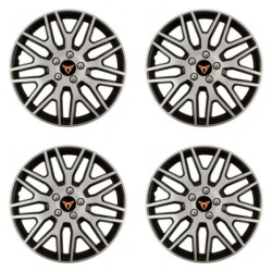 Puklice pre Cupra 14 Dakar NC silver and black