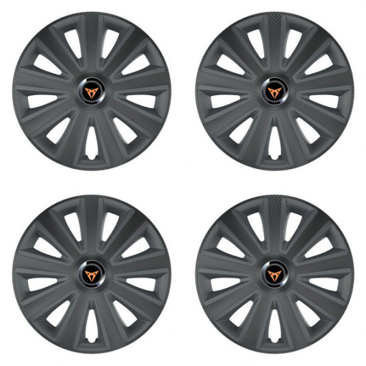 Puklice pre Cupra 16 Aviator carbon RC16 grafite