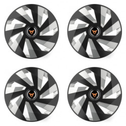 Puklice pre Cupra 16 Vector RC black and silver