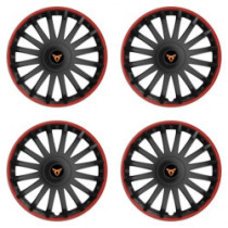 Puklice pre Cupra 16 CRYSTAL RO black