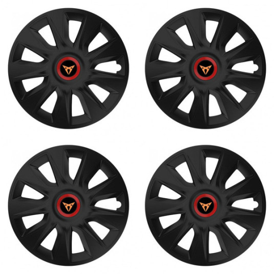 Puklice pre Cupra 16 STRATOS RR black