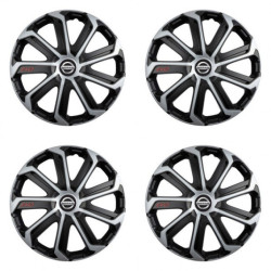 Puklice pre Nissan 14 Evo black&silver