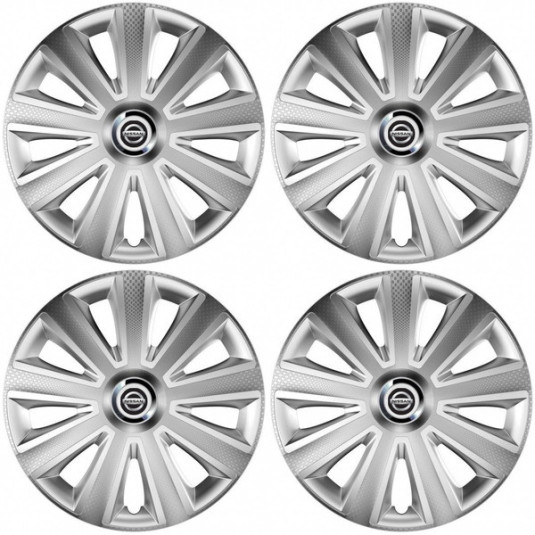 Puklice pre Nissan 14 Aviator carbon RC silver