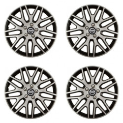 Puklice pre Nissan 15 Dakar NC silver and black