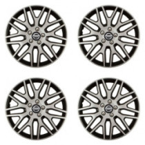 Puklice pre Nissan 16 Dakar NC silver and black