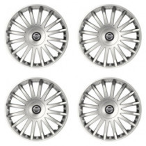 Puklice pre Nissan 16 CRYSTAL silver