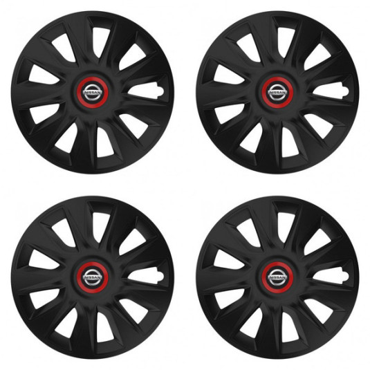 Puklice pre Nissan 16 STRATOS RR black