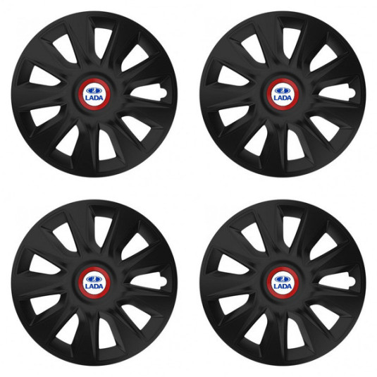 Puklice pre Lada 14 STRATOS RR black