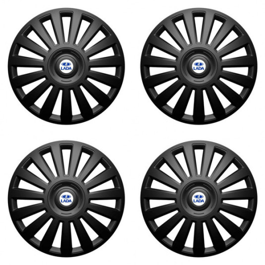 Puklice pre Lada 15 Luxury black