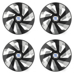 Puklice pre Lada 15 Vector RC black and silver