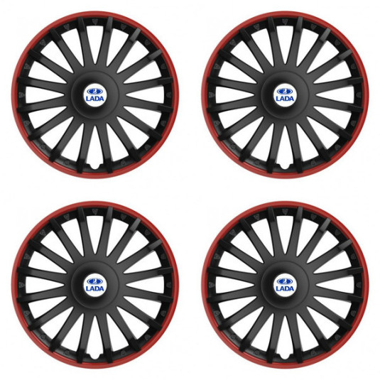 Puklice pre Lada 15 CRYSTAL RO black