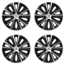 Puklice pre Lada 15 RAPIDE silver and black