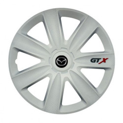 Puklice pre Mazda 14 GTX carbon white