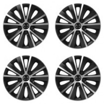 Puklice pre Mazda 14 RAPIDE silver and black