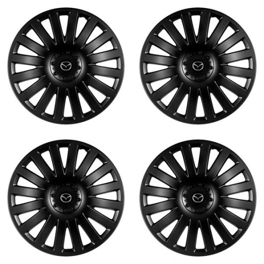 Puklice pre Mazda 15 Smart black