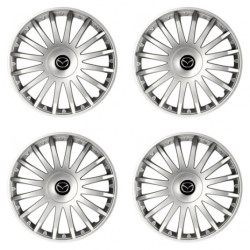 Puklice pre Mazda 15 CRYSTAL silver