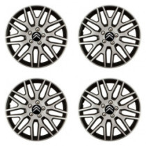 Puklice pre Citroen 14 Dakar NC silver and black