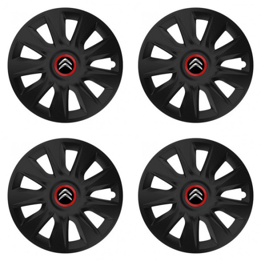 Puklice pre Citroen 14 STRATOS RR black