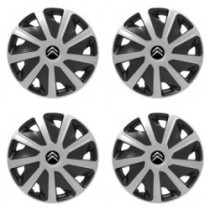 Puklice pre Citroen pre dodávky 15 Craft silver and black