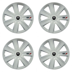 Puklice pre Citroen 16 GTX carbon white