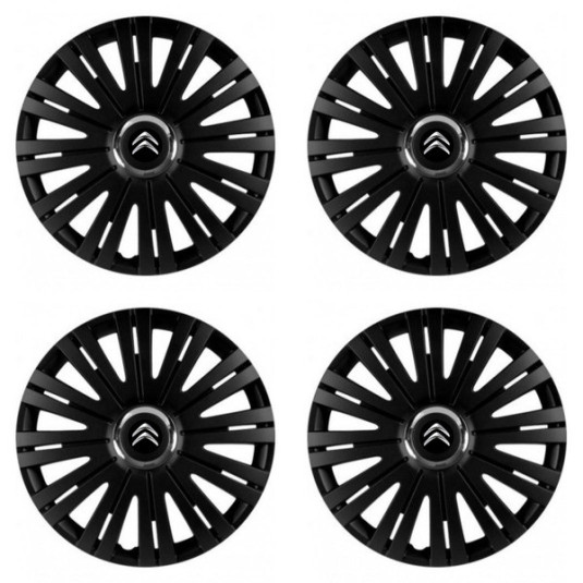 Puklice pre Citroen 16 ACTIVE RC BLACK