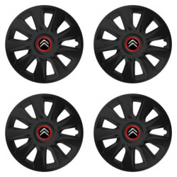 Puklice pre Citroen 17 STRATOS RR black