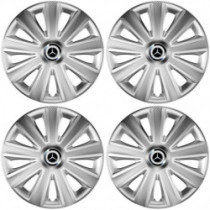 Puklice pre Mercedes 14 Aviator carbon RC silver