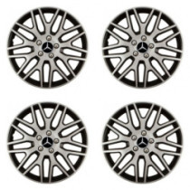 Puklice pre Mercedes 15 Dakar NC silver and black