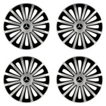 Puklice pre Mercedes 15 TREND silver and black