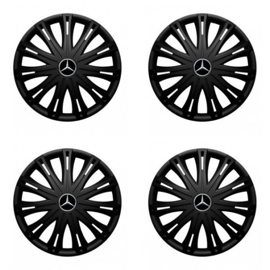 Puklice pre Mercedes 17 SPARK BLACK